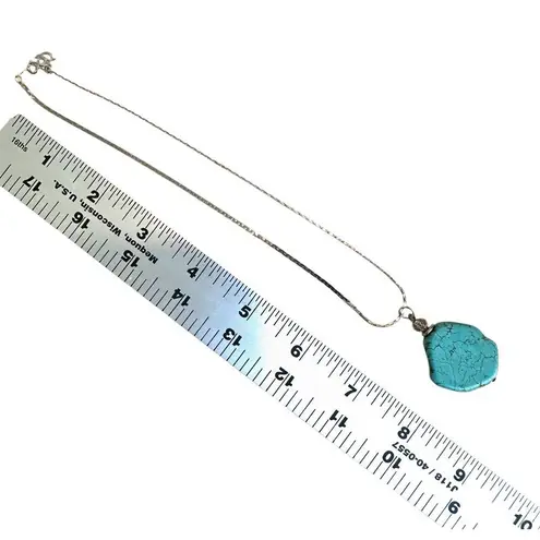 Danecraft Sterling Silver Chain with Turquoise