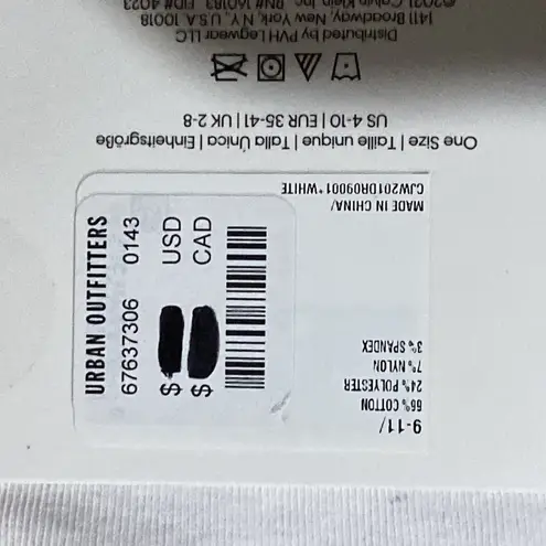 Calvin Klein NWT Women’s  Jeans cotton crew socks white size OS fit Sz 9 10 11