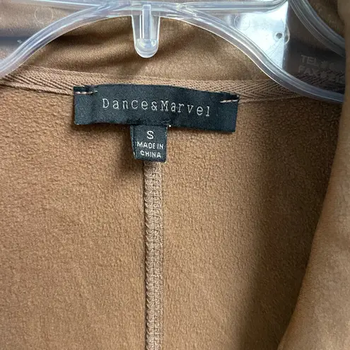 Dance & Marvel Asymmetric Zip Jacket Faux Suede Moto Edgy Streetwear Small