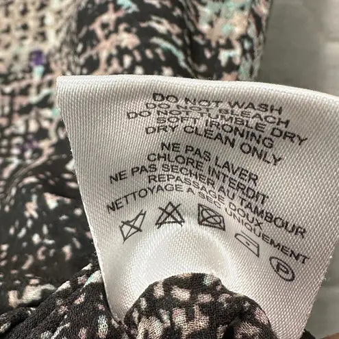 IRO Women Heidi Drape Ruched Metallic Print Dress US Size S Glam Night Out