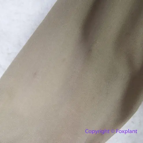 Vintage Charles Klein *flawed" womens trench coat double breasted, size 6 Brown