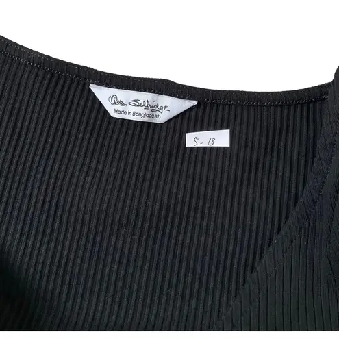 Miss Selfridge  Black Long Sleeves Crop Top Size 4 | 5-13