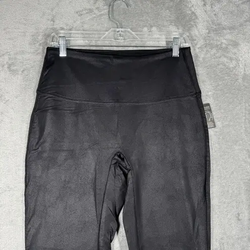 DG2 Diane Gilman Leggings Slim & Sleek Coated Figure Solution Black Large