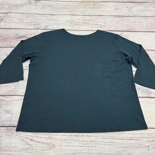 MM.LaFleur M.M. Lafluer The Owen T-Shirt - Organic Pima Cotton Teal Size XXL