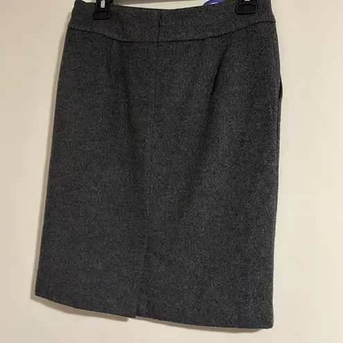 J. McLaughlin  wool cashmere blend a line gray skirt