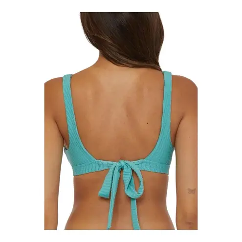 Becca Line in the Bikini Set Scoop Bikini Top & Bottom Size Medium Mineral NWOT