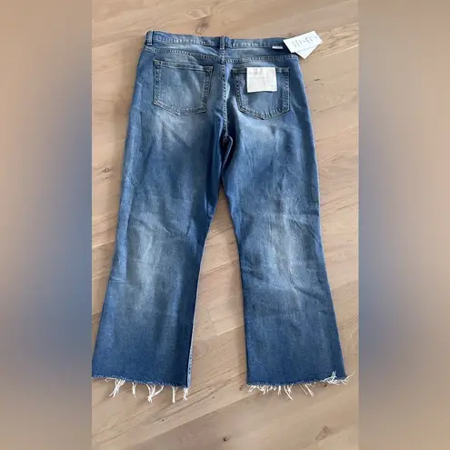 Boyish JEANS The Brady high-rise raw hem crop jeans mercy island size 32 NWT