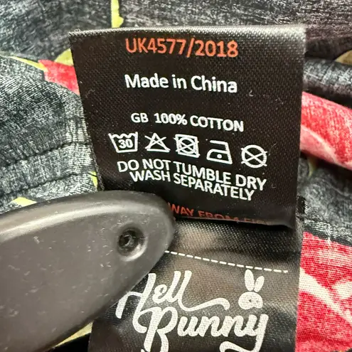 Hell Bunny Antonia Mid Dress Rose Print Floral Fit Flare Retro Pinup Rockabilly