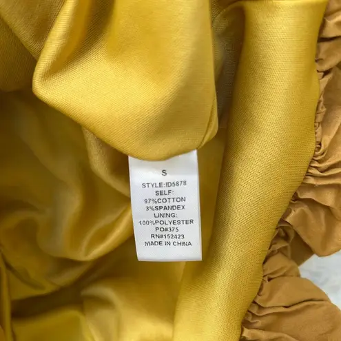 Klesis Golden Brown Corset Bubble Dress Size Small Tan