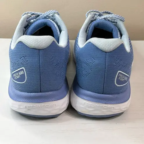 New Balance  Womens Shoes 9.5 Blue White Fresh Foam 680v7 Running Sneakers