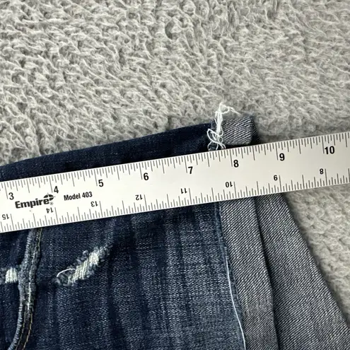 Abercrombie & Fitch Y2K Abercrombie‎ & Fitch Low Rise Denim Jean Shorts 2" Cuffed Distressed Women 0