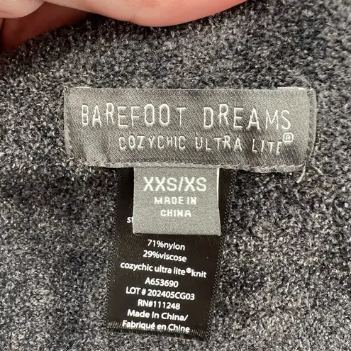 Barefoot Dreams CozyChic Ultra Lite Blanket Wrap carbon black XXS XS