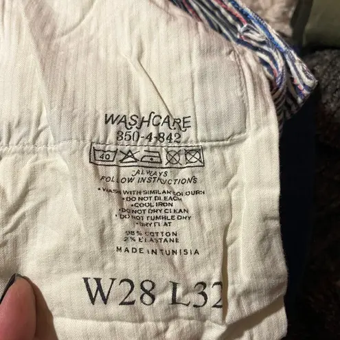 Jack Wills Jack Willis Black & White Striped Ankle Skinny Casual Denim Jeans Women Sz 28