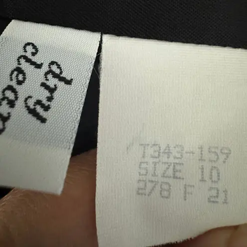 Pendleton Virgin Wool Single Breasted 2 Gold Button Blazer Black Womens EUC 10