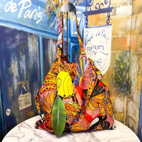 Farm Rio Banana Fruit Print Coin Pouch Tote Bag Multicolor OS NWT