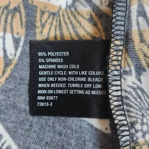 East 5th Colorful Cowl Neck Top Size Petite XL Multi-Color Sleeveless Blouse