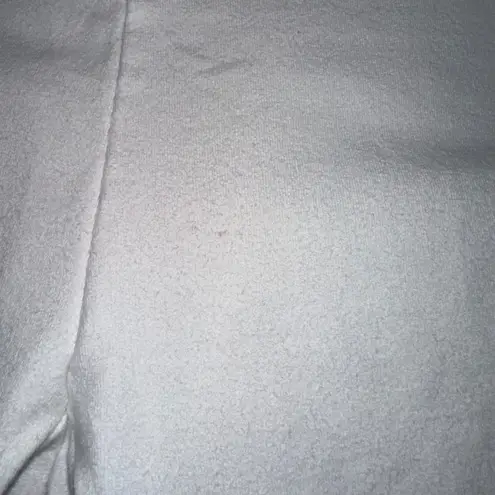 Soft Surroundings White Crop Leggings High Waist Ruched Ankle Size S