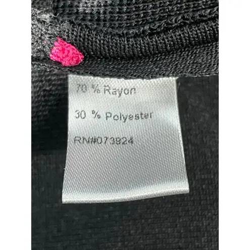 Toula Jacket Small Black Pink Ruffled Trim Clueless Preppy Twee Officecore NWT