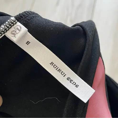 RuiRui Deng Top halter tube top floral womens Black (medium) avant garde edgy