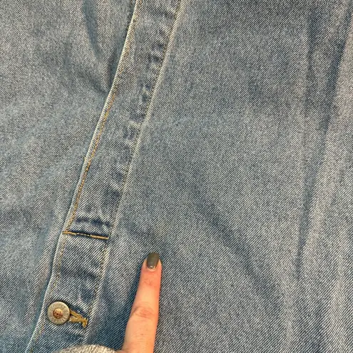 No Excuses Vintage Tough Jeans Femme Fatale Button Denim Jean Skirt Size 13/14