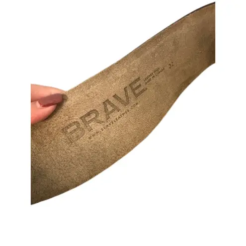 Brave Black Leather Modern Day Edge Wrap Around Belt Women Sz 32