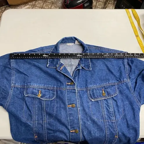 TOPPE APPAREL INC Trucker Denim Jacket Size Medium Blue Please Read Description