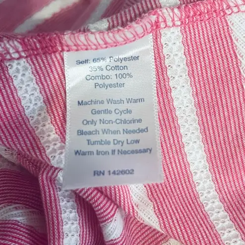 Sail To Sable Jetting to Jetties Midi Dress Pink and White Stripes