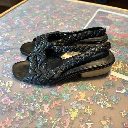 Rachel Comey Braided Leather Sandals in Black