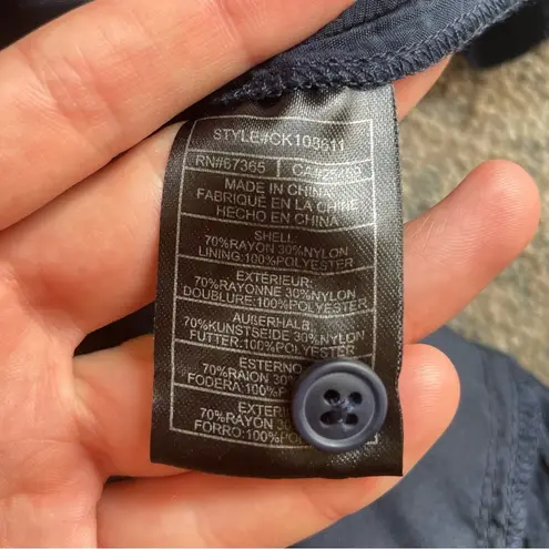 Cupcakes and Cashmere Asymmetrical Button Front Short Sleeve Fitted Mini Dress