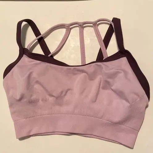 Calia Two Tone Purple Strappy Sports Bra