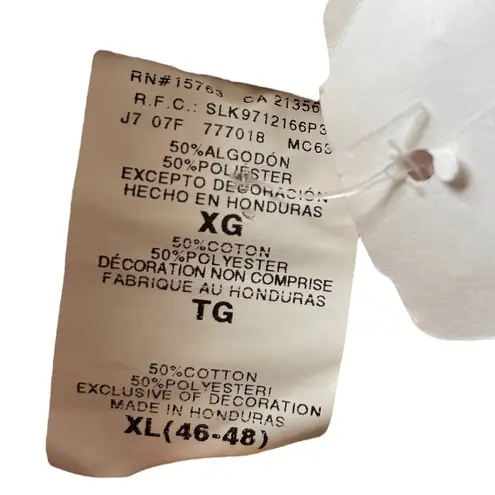 NEW Deadstock MC Sportswear Vintage Y2K Pink Embroidered Snowflake Sweatshirt Size XL