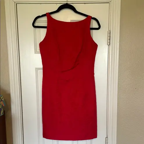 Vintage Red Sleeveless Mini Dress A List by Wrapper size 7
