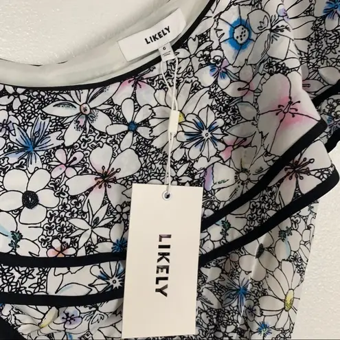 Likely Contour Daisy Delbarton One Shoulder Dress Floral 6 NWT