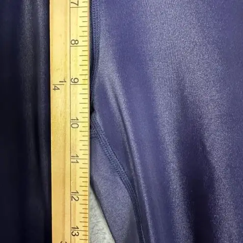 style reform leggings womens medium blue irradescent crochet ruched cropped nwt