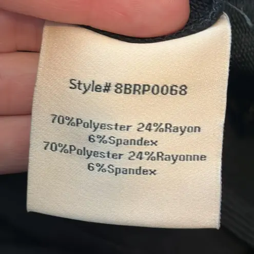 Badgley Mischka Black French Terry Joggers Pants with Pockets Size Medium NWT