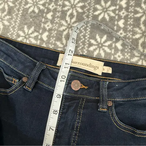 Soft Surroundings Soft Surrounding High Rise Skinny Jeans Dark Blue Wash 3EL83 Size 6 Petite