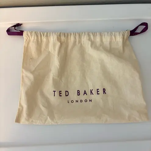 Ted Baker London Erika Jacquard gray rose gold evening crossbody shoulder bag