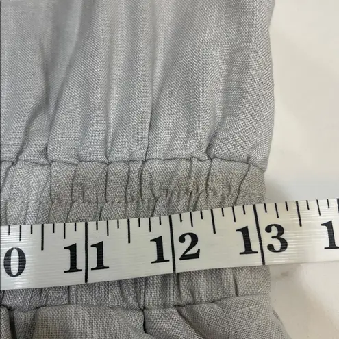 Grade & Gather gray linen romper