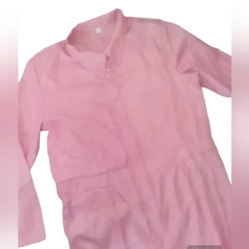 Pink Long Sleeve Jumpsuit Size M