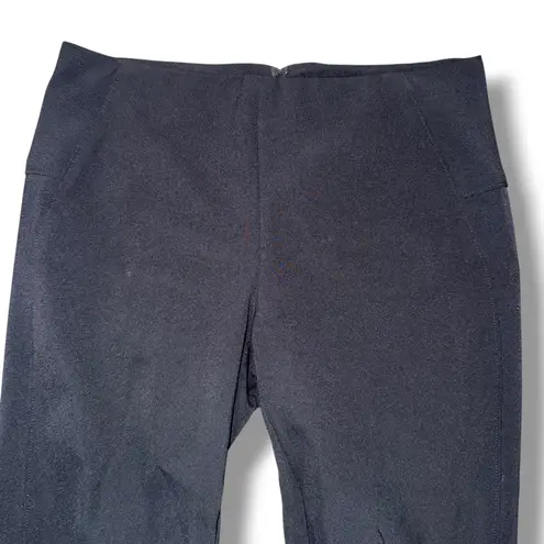 Veronica Beard Black Straight Leg Pants Women's Size 0 High Waist Career