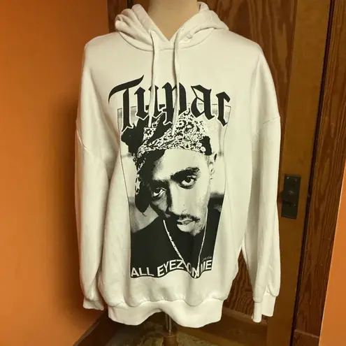 2pac Tupac All Eyes On Me Hoodie White Size XS