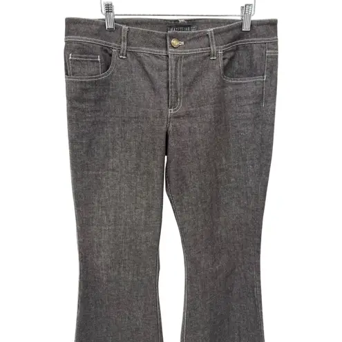 Lafayette 148 New York Petite Brown Flare Leg Jeans Size 10 Denim Pants