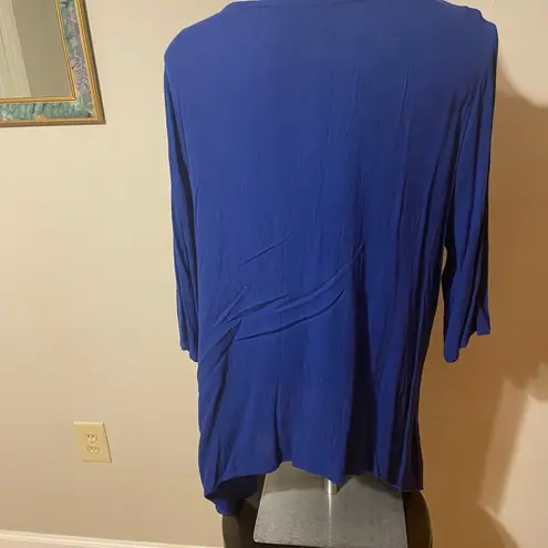 kim rogers  Curvy 1X rayon blouse