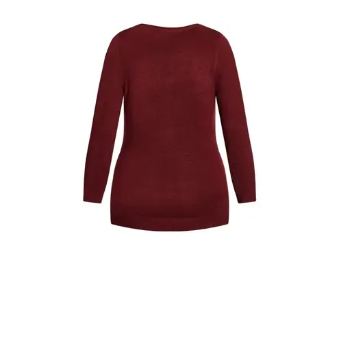 Evans Women's Plus Size V Neck Relaxed Fit Ultra Soft V