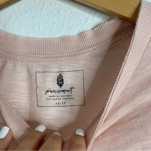 Free People  Movement Pink Crop Tank Size Extra Small