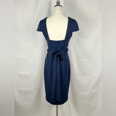 Dress the Population Dana Dress Bodycon Sheath Navy Cocktail Party Sz Small New