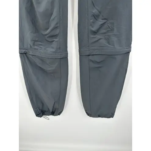 Mountain Hardwear Grey Nylon Drawstring Convertible Pants Women's Size 2/32