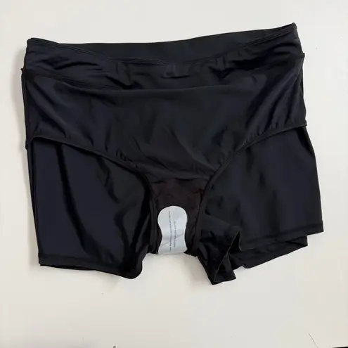 None Swim Bottoms Shorts Liner Stretch Beach Travel Cruise Resort Black