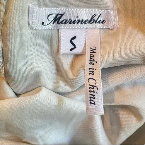 Marineblu Cream Navy Blue Lace Sleeveless Tank Dress ModCloth Summer Wedding NEW