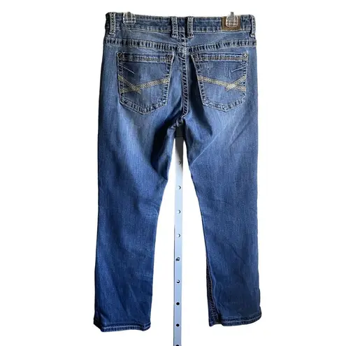 Harper BKE Jeans Womens 31x31.5 Blue Denim Distressed Casual straight 31R flaw